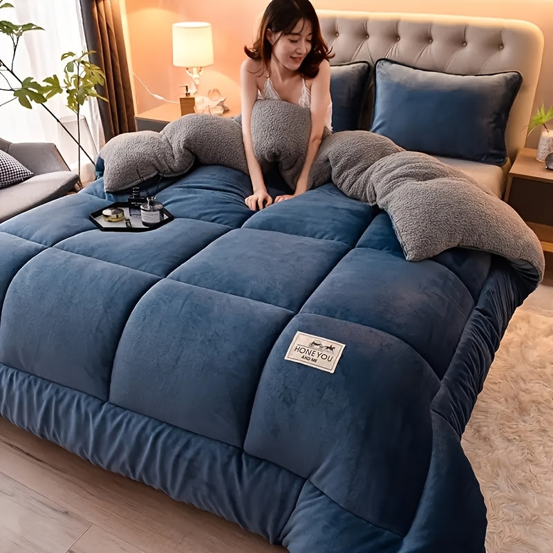 Velvoria™ – Flauschige Winterbettdecke in Steppoptik