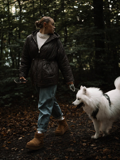 Abbie Kapuzen-Steppjacke mit Kordelzug