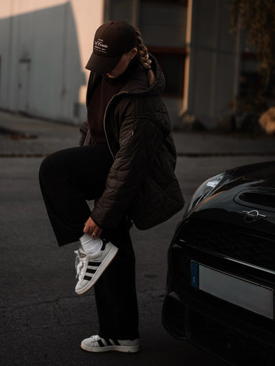 Abbie Kapuzen-Steppjacke mit Kordelzug