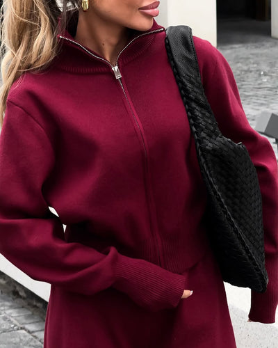 Clarisse Gestricktes Lounge Set